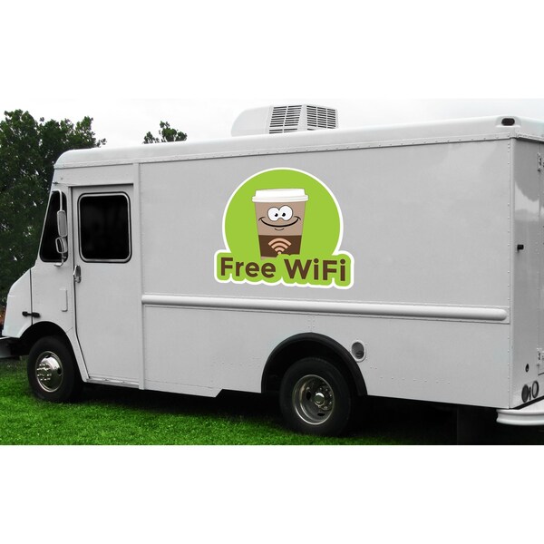Signmission Safety Sign, 9 in Height, Vinyl, 6 in Length, Free Wifi, D-DC-12-Free Wifi D-DC-12-Free Wifi - main